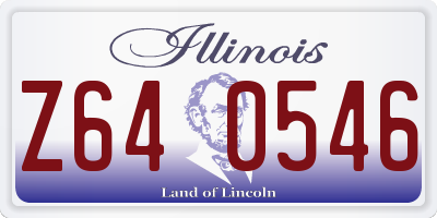 IL license plate Z640546