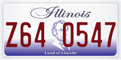 IL license plate Z640547