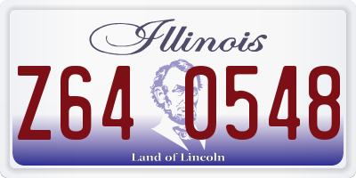 IL license plate Z640548