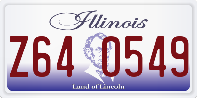 IL license plate Z640549