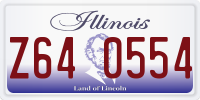 IL license plate Z640554