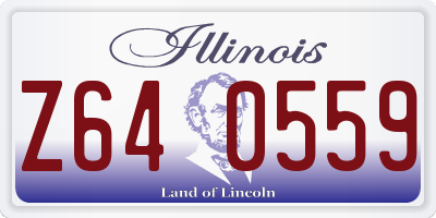 IL license plate Z640559