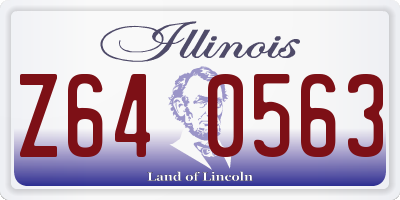 IL license plate Z640563