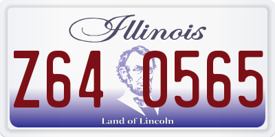 IL license plate Z640565