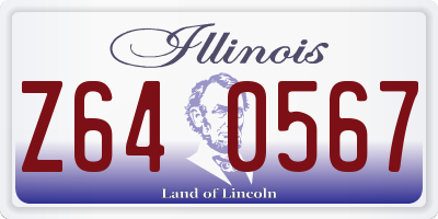 IL license plate Z640567
