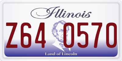IL license plate Z640570