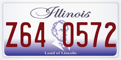IL license plate Z640572