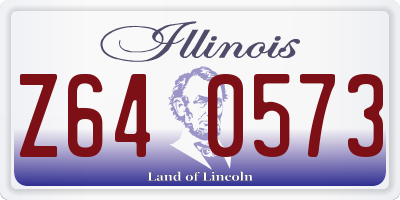 IL license plate Z640573