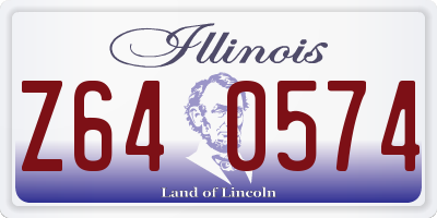 IL license plate Z640574