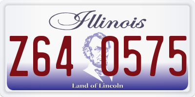 IL license plate Z640575