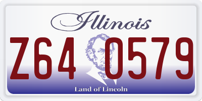 IL license plate Z640579