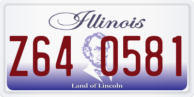 IL license plate Z640581