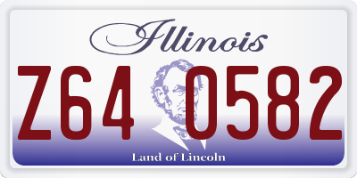 IL license plate Z640582