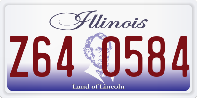 IL license plate Z640584