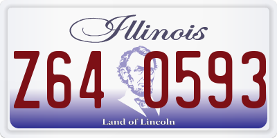 IL license plate Z640593