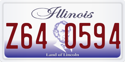 IL license plate Z640594