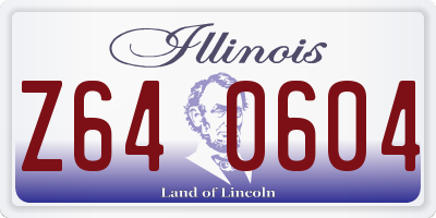 IL license plate Z640604