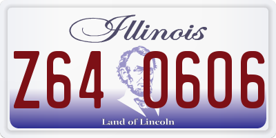 IL license plate Z640606
