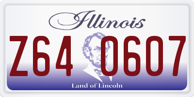 IL license plate Z640607
