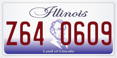 IL license plate Z640609