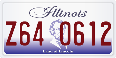 IL license plate Z640612