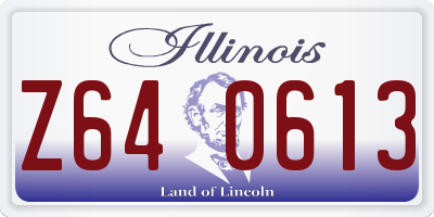IL license plate Z640613