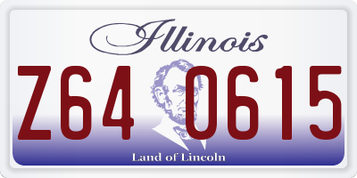IL license plate Z640615