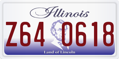 IL license plate Z640618