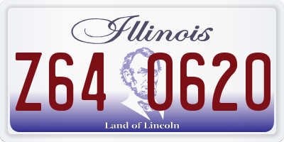 IL license plate Z640620
