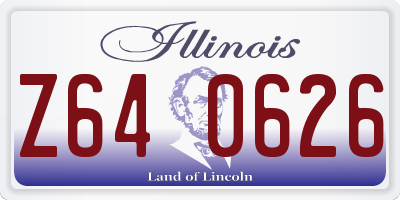 IL license plate Z640626