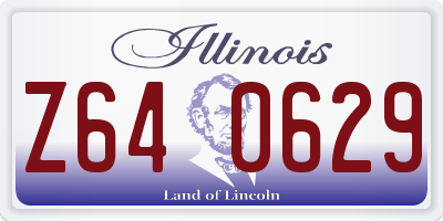 IL license plate Z640629