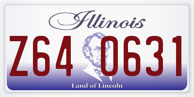 IL license plate Z640631