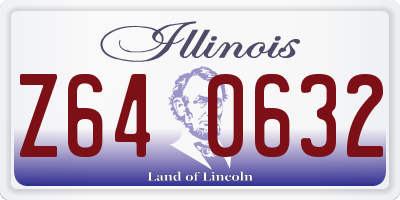 IL license plate Z640632