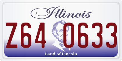 IL license plate Z640633
