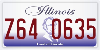 IL license plate Z640635