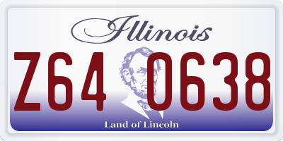 IL license plate Z640638