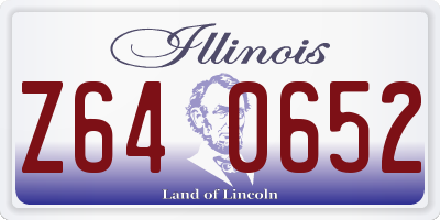 IL license plate Z640652