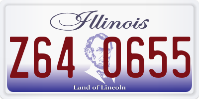 IL license plate Z640655