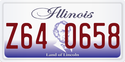 IL license plate Z640658