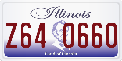 IL license plate Z640660