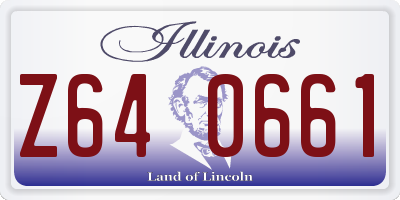 IL license plate Z640661