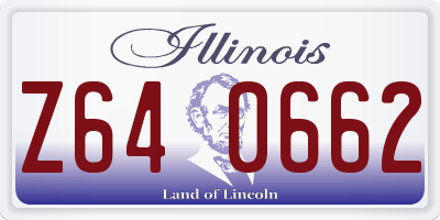 IL license plate Z640662
