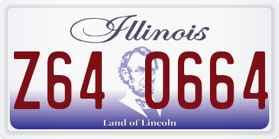 IL license plate Z640664