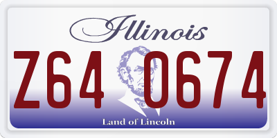 IL license plate Z640674