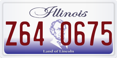 IL license plate Z640675