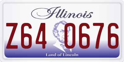 IL license plate Z640676