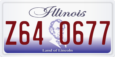 IL license plate Z640677