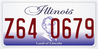 IL license plate Z640679