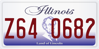 IL license plate Z640682