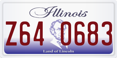 IL license plate Z640683